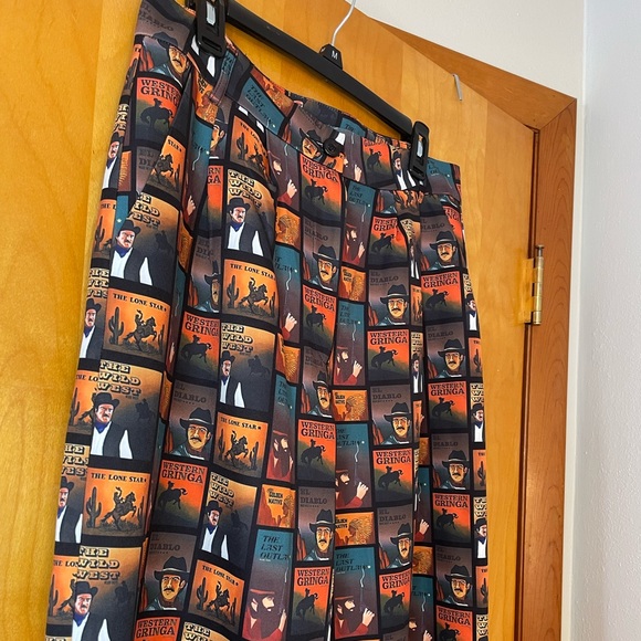 Western Gringa western graphic wide leg pants - Picture 2 of 5